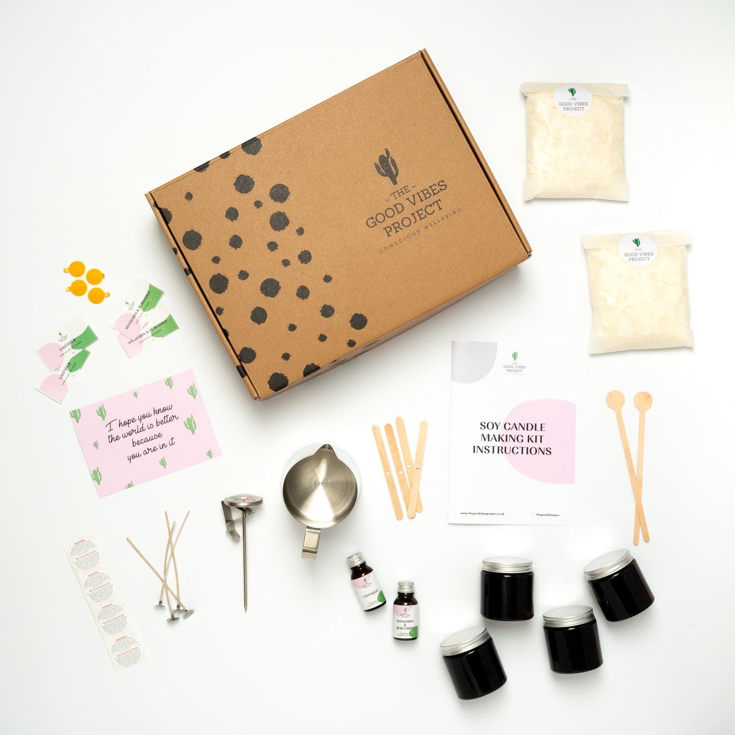 BUNDLE Candle Making Starter Kit + Extra Supplies | Make Your Own 8 Soy Scented Candles